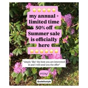 ✨🌸🏝️🌞 limited time summer sale 🌞🏝️🌸✨